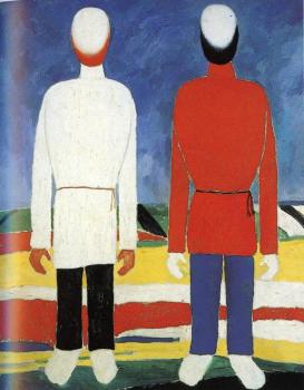 卡玆米爾 馬列維奇 Two Male Figures 卡玆米爾 馬列維奇 Two Male Figures